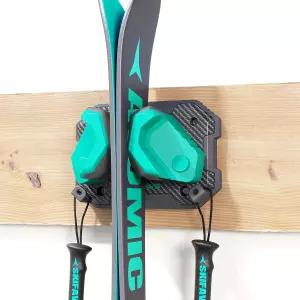 모든 스키/보드에 맞는 차고 벽용 스키 및 스노보드 벽걸이 홀더 손상 없는 보관 선반 정리 공간 절약 겨울