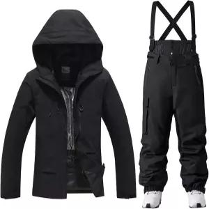 예파인 남성 스키복 투피스 방수 스키 재킷 및 바지 세트 야외 방풍 겨울 눈 편안한 따뜻한 눈옷