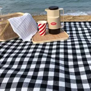 체크 패브릭 방수 피크닉 매트/피크닉돗자리200X200/체크방수돗자리/야외방수돗자리/휴대용