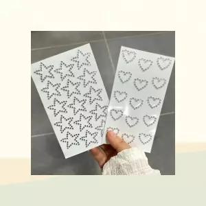 얼굴장식 큐빅스티커 부착식 보석스티커 페이스 메이크업 데코용