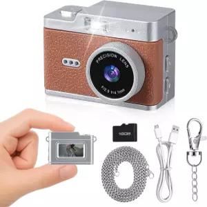 미니 레트로 키체인 디지털 카메라 1080P 비디오 초소형 소형 0.96인치 디스플레이 긴 배터리 수명 여행용