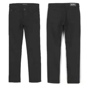 데일리 스판 베이직 블랙진크롭 남자 스트릿청바지 무파 블랙 크롭 남성