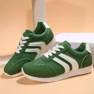 초경량 여자 초록색 2줄 운동화 통기성 러닝화 스포츠 커플운동화 발편한조깅화