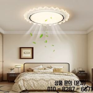 스마트 무선 선풍기 날개 천장 조명 포함 6단 풍속 침실 거실용 리모컨 샹들리에 팬