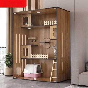 고양이 빌라 캣타워 반려묘 원목 케이지 호텔 하우스 럭셔리