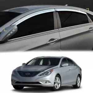 YF쏘나타 윈도우바이저 크롬 썬바이저 창문몰딩