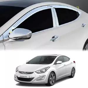 아반떼MD 윈도우바이저 크롬 썬바이저 창문몰딩