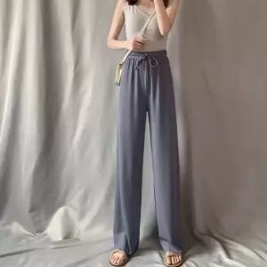 여자 5컬러 데일리 루즈핏 쿨팬츠 찰랑찰랑 밴딩 와이드 패션바지