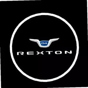 G4 렉스턴 로고 매립형 LED 도어 라이트 자동차 용품