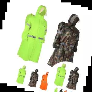 등산용우비 키밍 백팩 등산 레인코트 반사광 넓은모자 우의 우비