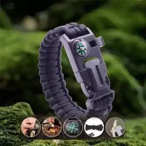 야외 다기능 파라코드 아웃도어 캠핑 생존 로프 팔찌-WFI8ISC