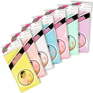 SALUX 목욕 타월 핑크 옐로우 피치 블루 화이트 퍼플 그린 카운트 7팩