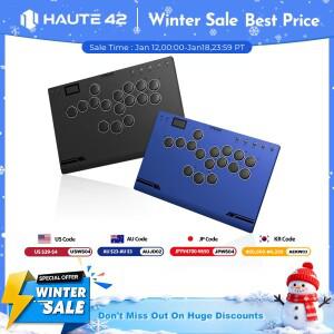 Haute42 M-Ultra Gen 2 알루미늄 합금 레버리스 히트박스 컨트롤러 PC/플스호환/플스호환/Steam 스틱리스