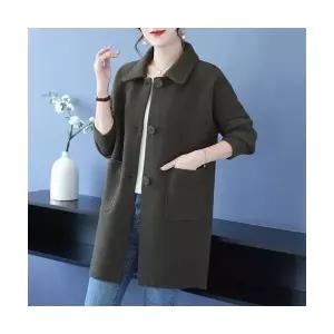 여자 실용성 모직 코트 가을 겨울 예쁜 하프 빅사이즈 SPO마켓4