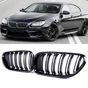 BMW 6 시리즈 F12 자동차 앞 신장 그릴 범퍼 레이싱 2012- 더블 슬랫 글로시