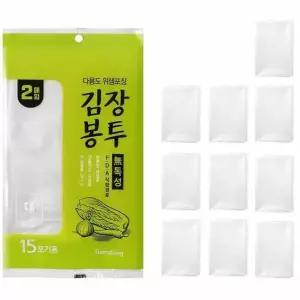 투명김장봉투 642CRZ00 대 10매 PE비닐 큰비닐 큰봉투