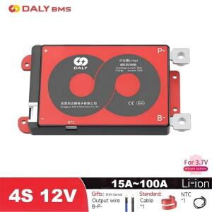 4S 12V 리튬 이온 BMS 14.8V 18650 배터리 PCB 15A 20A 40A 60A 100A DALY의 방수 NTC 보호 기능이 있는