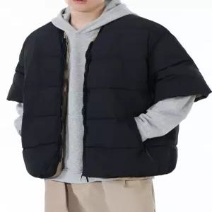 반팔패딩 경량 남녀공용 솔리드 겨울 조끼 남성 방한