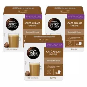 돌체구스토 네스카페 오피스 홈카페용 카페오레 캡슐커피 108g 12개입 3개