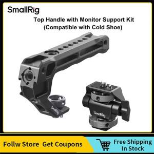 DSLR 카메라 마이크 비디오 조명 -5322 용 콜드 슈와 호환되는 지원 키트가있는 SmallRig 상단 핸들