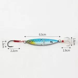 [콩심팥심]3p세트 지그 20g 갈치 메탈 바이브 루어 블루