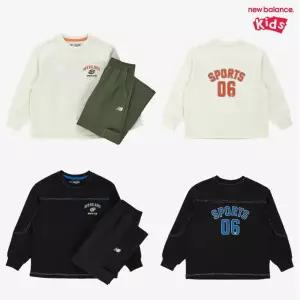 [롯데백화점]뉴발란스 Ready Set Rugby!_10수 긴팔티 + 우븐 팬츠 셋업 (NK9YG1312U)