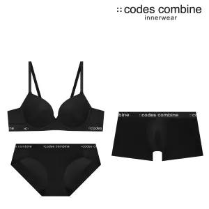 코데즈컴바인이너웨어 노와이어 블랙 커플세트 (CEWBR162BKCEWBP162BKCEMDR161BK)