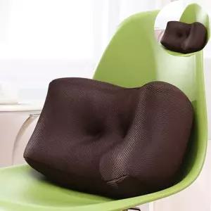 편안한쿠션 허리보호쿠션 허리지킴이 등쿠션 브라운