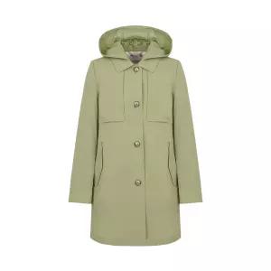 [크로커다일레이디] 크로커다일레이디 25년 봄 후드 탈부착 스탠카라 트렌치 코트 CLESCT104