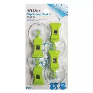 행거 옷걸이 옷장 우일 집게 흡착 소 4P H4B 벽집게 집게걸이 부