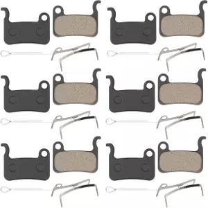 시마노 데오레 XTR LX와 호환되는 6쌍 자전거 브레이크 패드 혼 알파인 세인트 디스크 교체용 전기