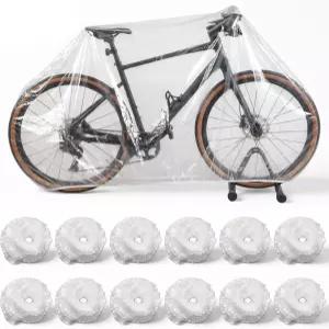 BBTO 12개 일회용 자전거 커버 차고 실내 저장 전기 산악 도로 하이브리드 스쿠터(자전거 1대용 대형)를