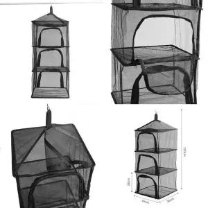 차박 매쉬 4단 캠핑용 설거지망 식기건조망 야외