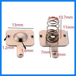 20개 18650 배터리 스프링 접점 - DIY 배터리 박스 제작 및 수리를 위한 양극 및 음극 단자 시트