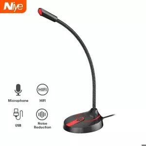 미니 마이크 PC 마이크 3.5mm AUX 유선 PC 컴퓨터 노트북 노트북 시끄러운 스피커