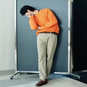 지오다노 면바지 봄 남자 스판 치노팬츠 테이퍼드핏 116522