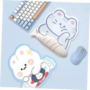 손목보호패드 톰앤제리 손목 보호쿠션 마우스패드 메모리폼 실리콘 쿠션