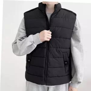 퀼팅베스트 오리털 패딩조끼 남자 암홀 밴딩 집업스타일