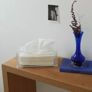 ( )NPL 투명 아크릴 휴지 각티슈 티슈 케이스 커버 디스펜서 페이퍼 핸드타올 티슈통