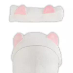 귀여운 고양이귀 화이트 세안 머리띠