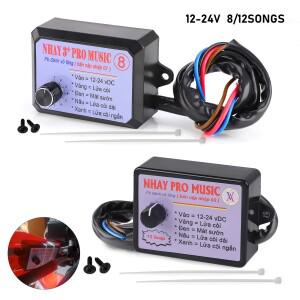 12-24V 자동차 경적 컨트롤러 전기 스피커 사운드 제어 장치 트럭, 오토바이, 선박용) 812 효과 전환