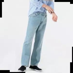 스판 와이드데님 연청바지 스트레이트진 일자바지