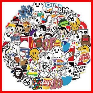50/100/200Pcs 멋진 패션 브랜드 로고 스티커 DIY 노트북 스케이트 보드 수하물 자전거 오토바이 전화 자동