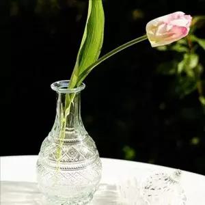 크리스탈 유리 화병 아즈텍 꽃병 인테리어 테이블 드라이 탁상