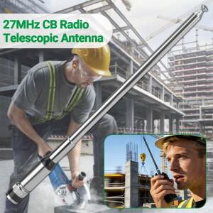 ABBREE 27Mhz CB 라디오 안테나 BNC 커넥터 텔레스코픽 고이득 장거리 워키토키 호환