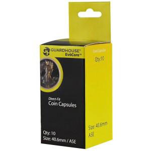 Guardhouse 다이렉트 핏 40.6mm 동전 홀더 아메리칸 실버 이글스 10개 박스