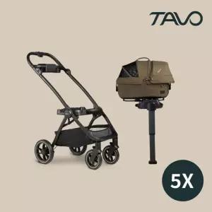 [타보펫츠] 3-IN-1 펫 프로텍션 시스템 5X 브린들 S사이즈 (카시트+베이스+유모차)