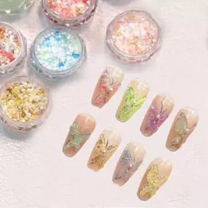 네일아트 달콤 머메이드 스팽글 믹스글리터 8종 세트 글리터 재료 혼합 홀로그램 파우더