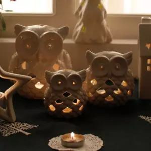 부엉이 장식 티라이트 초홀더 캔들 받침 거치대 소품 들용품 파용품 용기 디자인 들대 들용기 양초 크리스