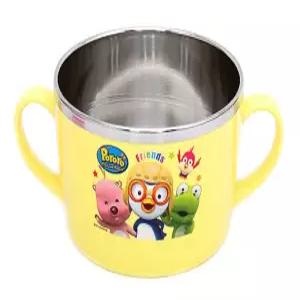 뽀로로 스텐 다용도 양수볼 대어린이식기 유아동 용손잡이그릇 어린이볼 아동볼 손잡이볼